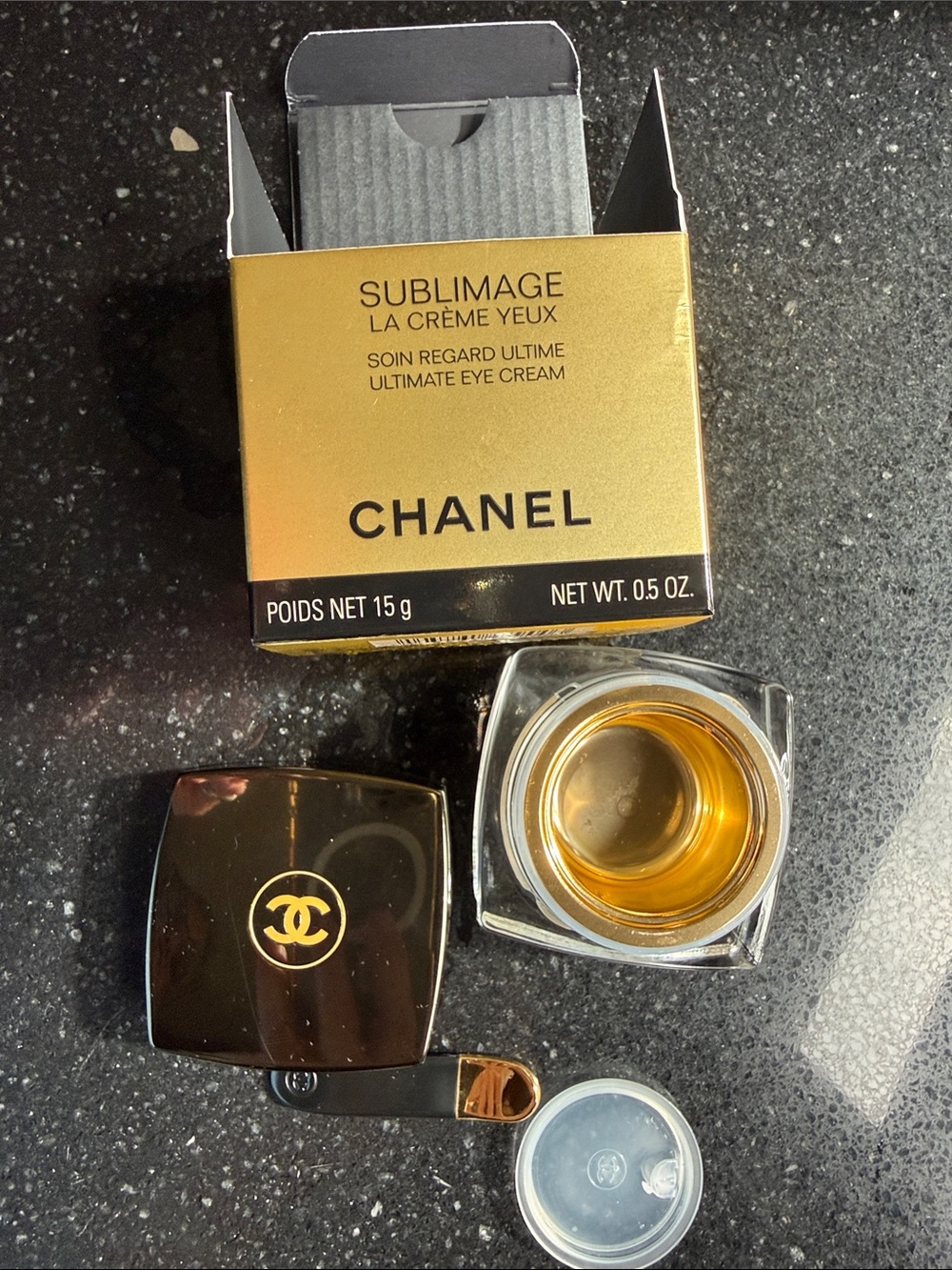 CHANEL Sublimage La Crème Yeux Ultimate Eye Cream EMPTY REFILLABLE jar